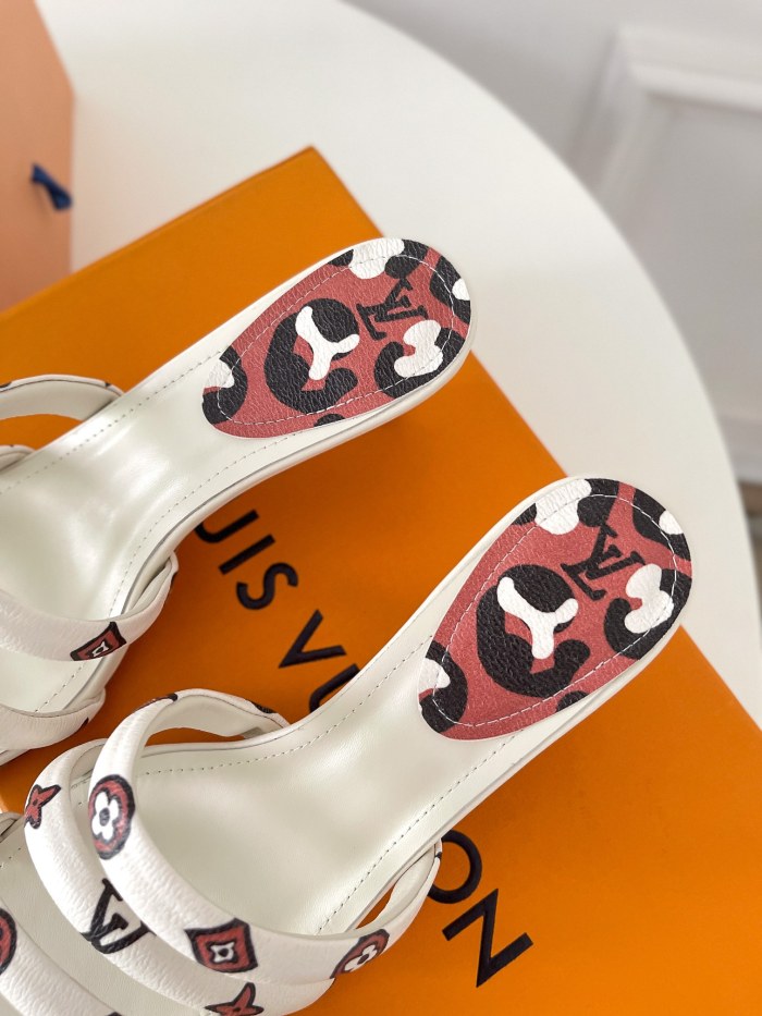 Louis Vuitton Womens Shoes Sandals Slippers Luxury Brand REVIVAL APPEAL MULE 1A93WI calf leather with Original Box 5.5cm Heel