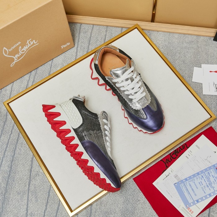 Christian Louboutin Mens Shoes Sneakers Luxury Brand Red Bottom Design Sports Footwears