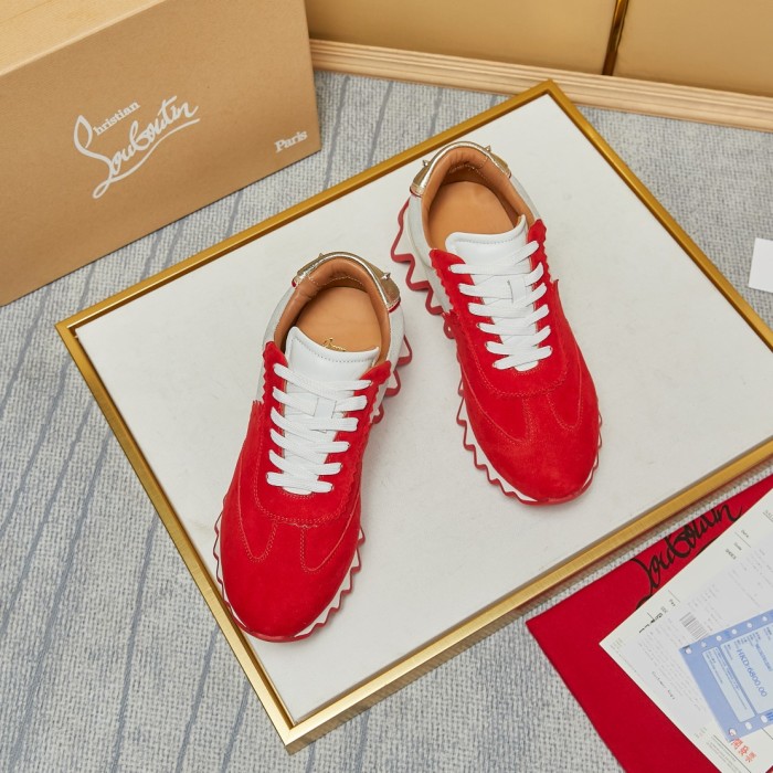 Christian Louboutin Mens Shoes Sneakers Luxury Brand Red Bottom Design Sports Footwears
