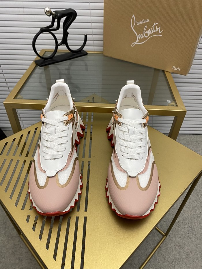 Christian Louboutin Mens Shoes Sneakers Luxury Brand Red Bottom Design Sports Footwears