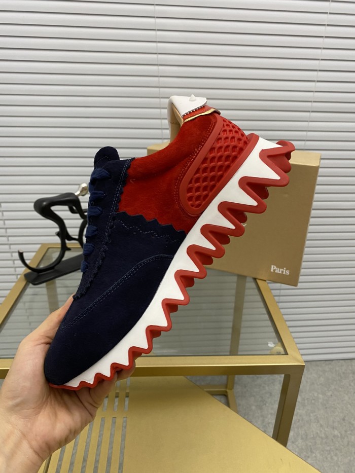 Christian Louboutin Mens Shoes Sneakers Luxury Brand Red Bottom Design Sports Footwears