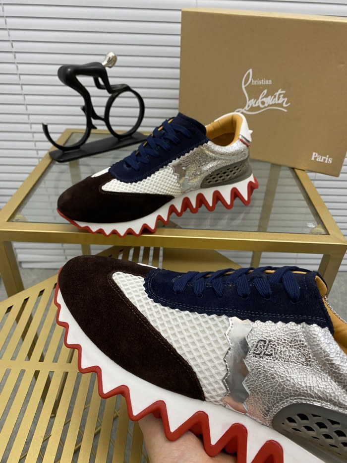 Christian Louboutin Mens Shoes Sneakers Luxury Brand Red Bottom Design Sports Footwears