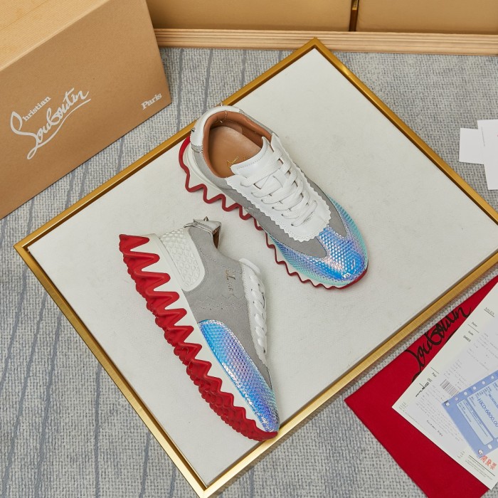 Christian Louboutin Mens Shoes Sneakers Luxury Brand Red Bottom Design Sports Footwears