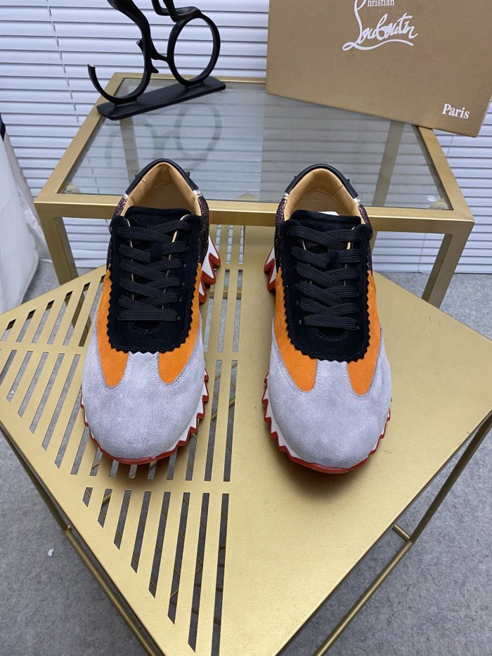 Christian Louboutin Mens Shoes Sneakers Luxury Brand Red Bottom Design Sports Footwears