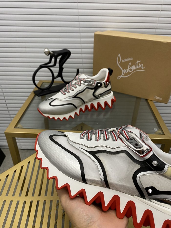Christian Louboutin Mens Shoes Sneakers Luxury Brand Red Bottom Design Sports Footwears