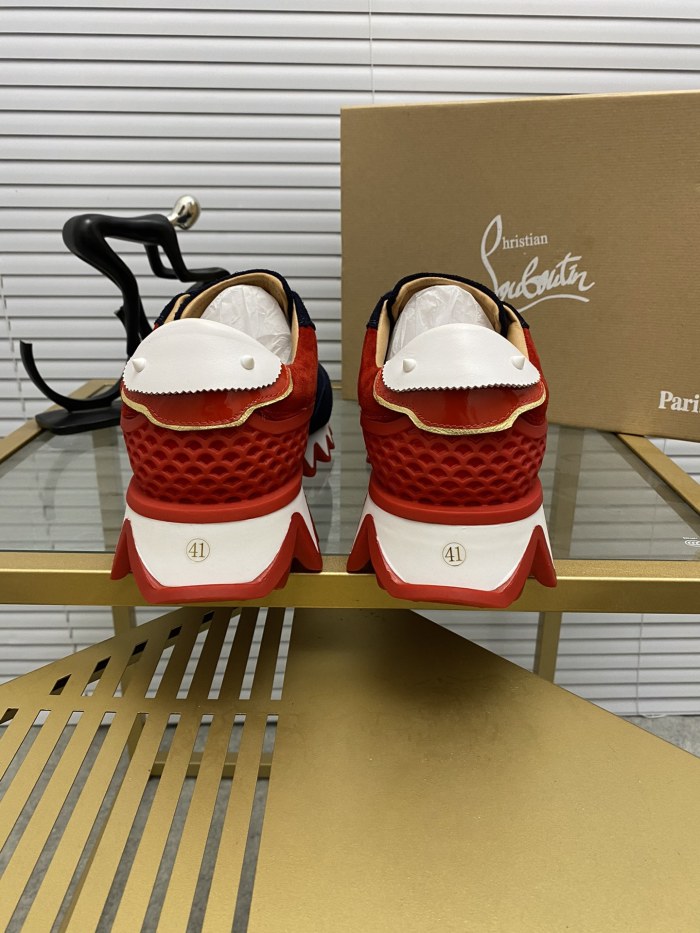 Christian Louboutin Mens Shoes Sneakers Luxury Brand Red Bottom Design Sports Footwears