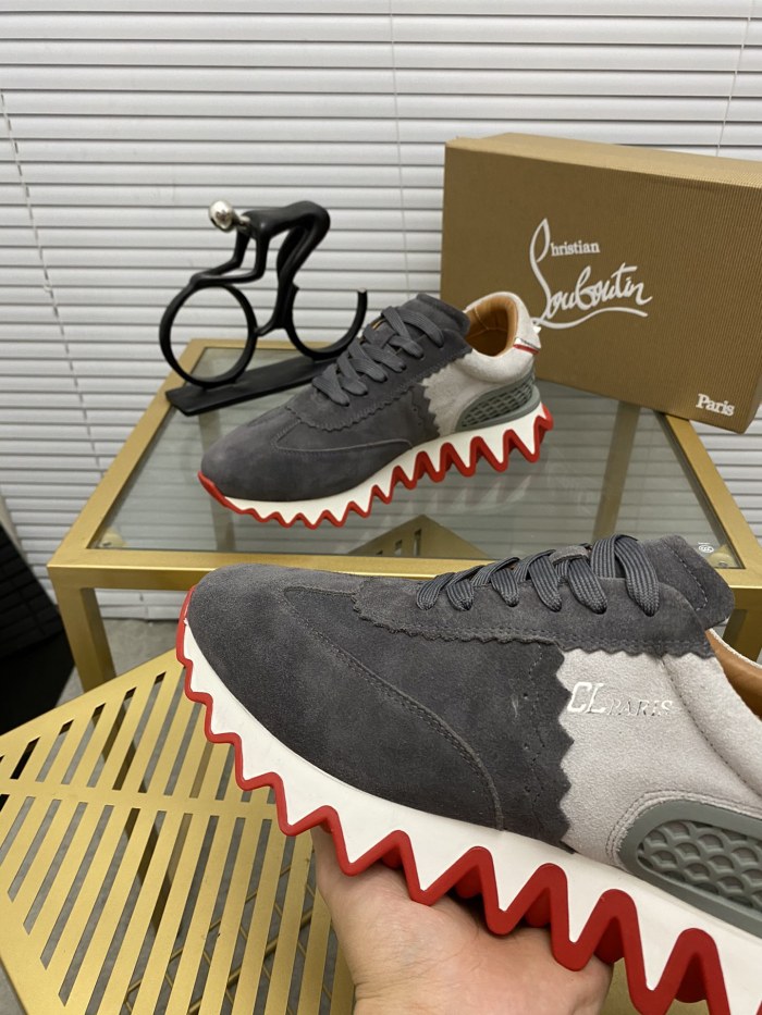 Christian Louboutin Mens Shoes Sneakers Luxury Brand Red Bottom Design Sports Footwears