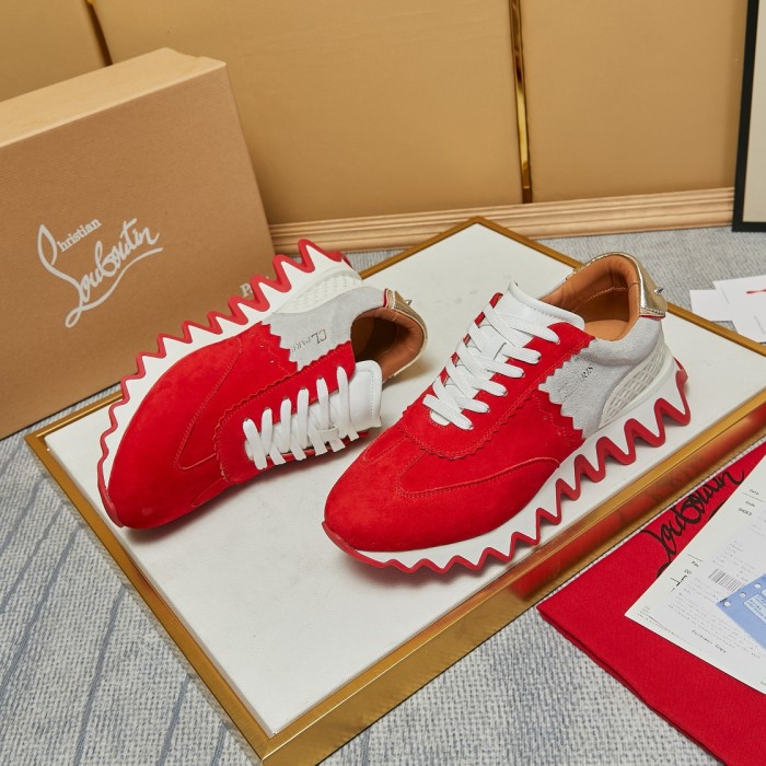 Christian Louboutin Mens Shoes Sneakers Luxury Brand Red Bottom Design Sports Footwears