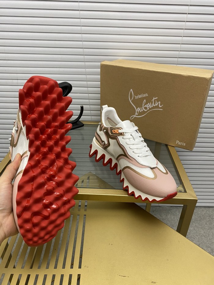 Christian Louboutin Mens Shoes Sneakers Luxury Brand Red Bottom Design Sports Footwears