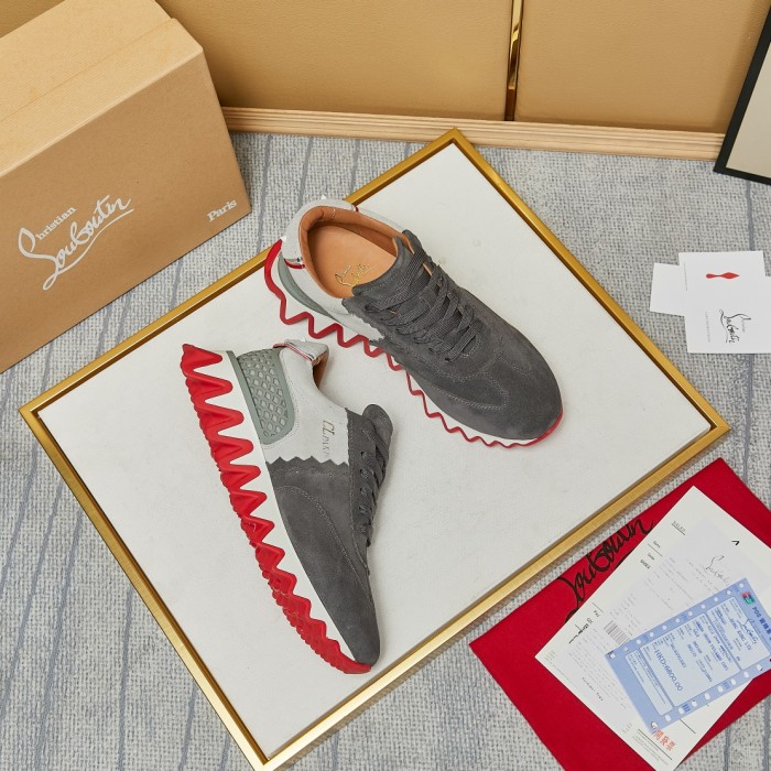 Christian Louboutin Mens Shoes Sneakers Luxury Brand Red Bottom Design Sports Footwears