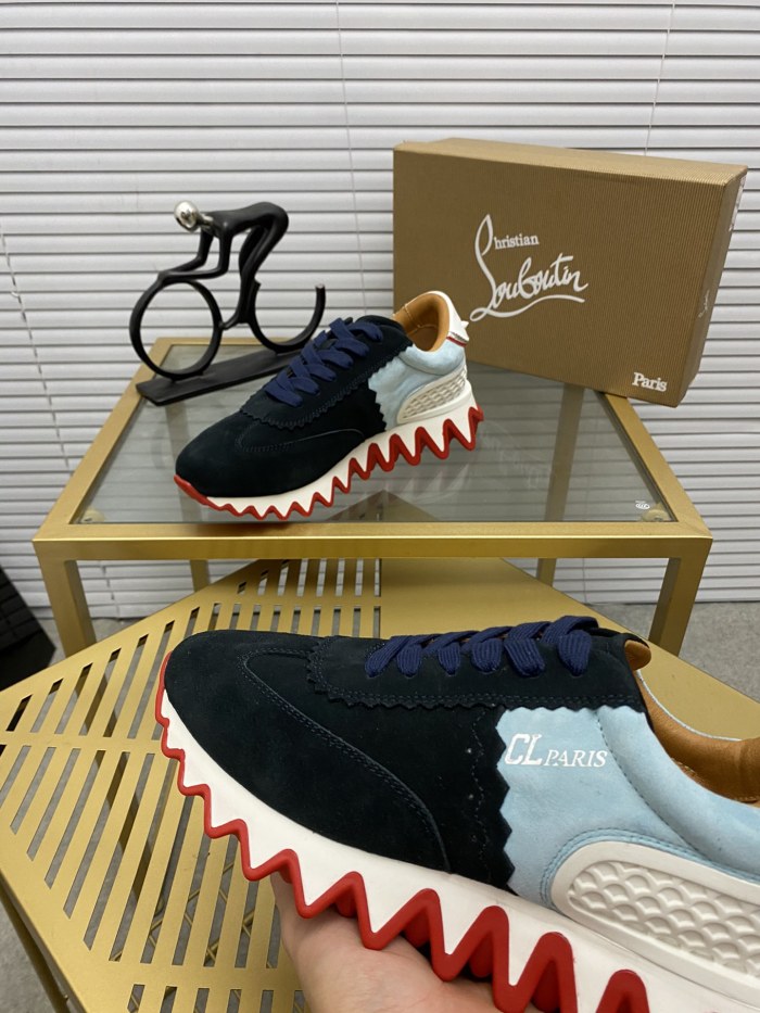 Christian Louboutin Mens Shoes Sneakers Luxury Brand Red Bottom Design Sports Footwears