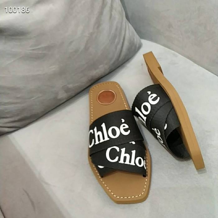 Chloe Womens Shoes Mule Slides Sandals Slippers Luxury Brand with Original Box Summer Design