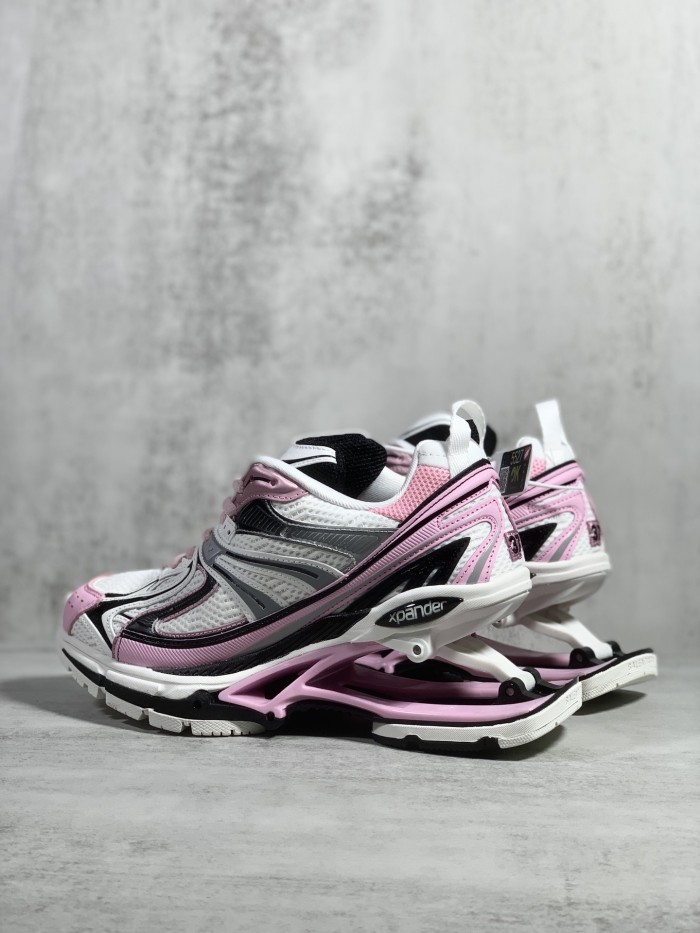 Balenciaga Mens Shoes Breathable Design Sneakers Luxury Brand MEN'S X-PANDER SNEAKER IN Pink/GREY/BLACK 653871W2RA37012