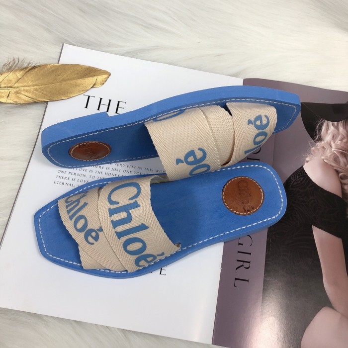 Chloe Womens Shoes Mule Slides Sandals Slippers Luxury Brand with Original Box Summer Design