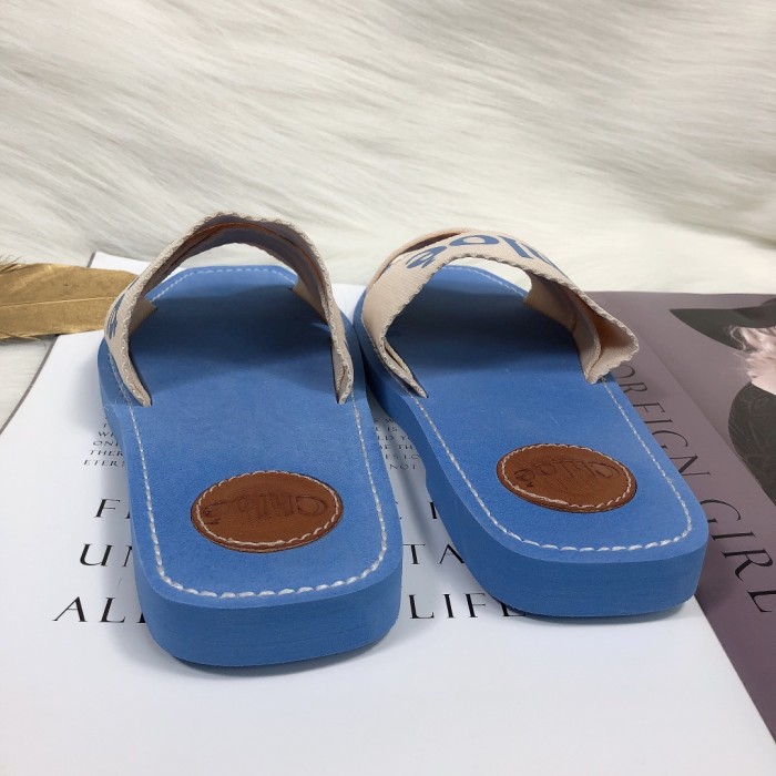 Chloe Womens Shoes Mule Slides Sandals Slippers Luxury Brand with Original Box Summer Design