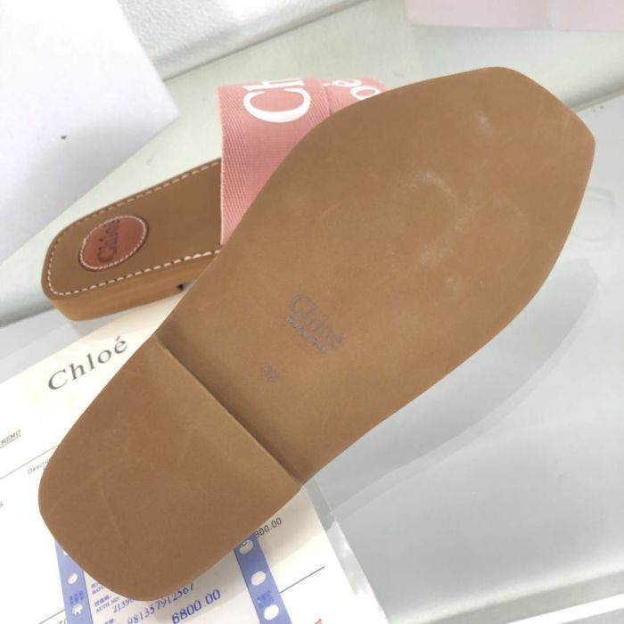 Chloe Womens Shoes Mule Slides Sandals Slippers Luxury Brand with Original Box Summer Design