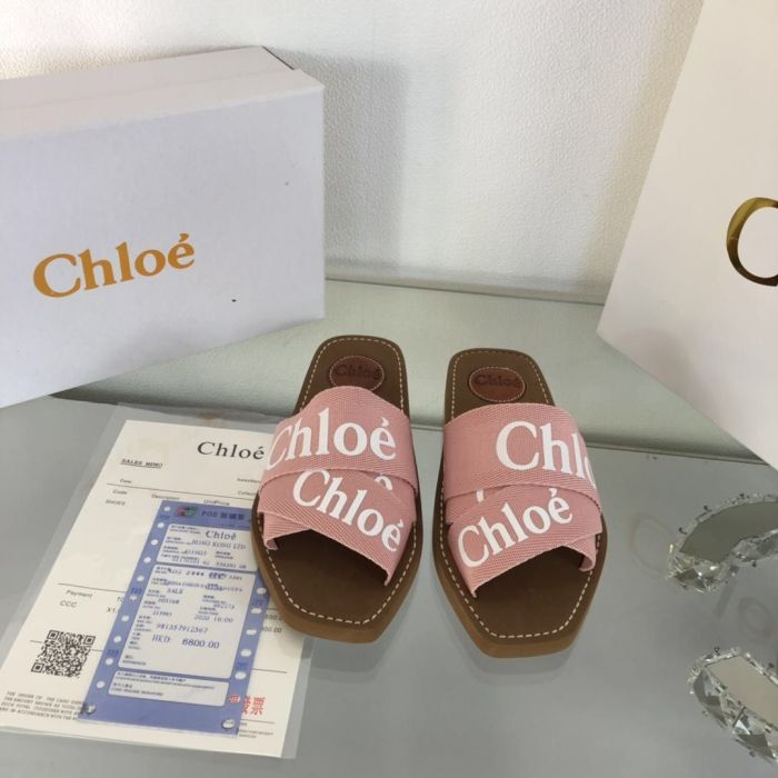 Chloe Womens Shoes Mule Slides Sandals Slippers Luxury Brand with Original Box Summer Design