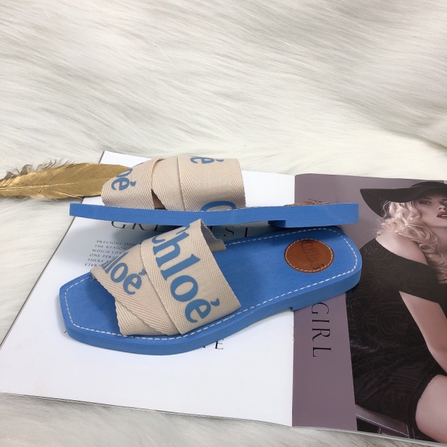 Chloe Womens Shoes Mule Slides Sandals Slippers Luxury Brand with Original Box Summer Design