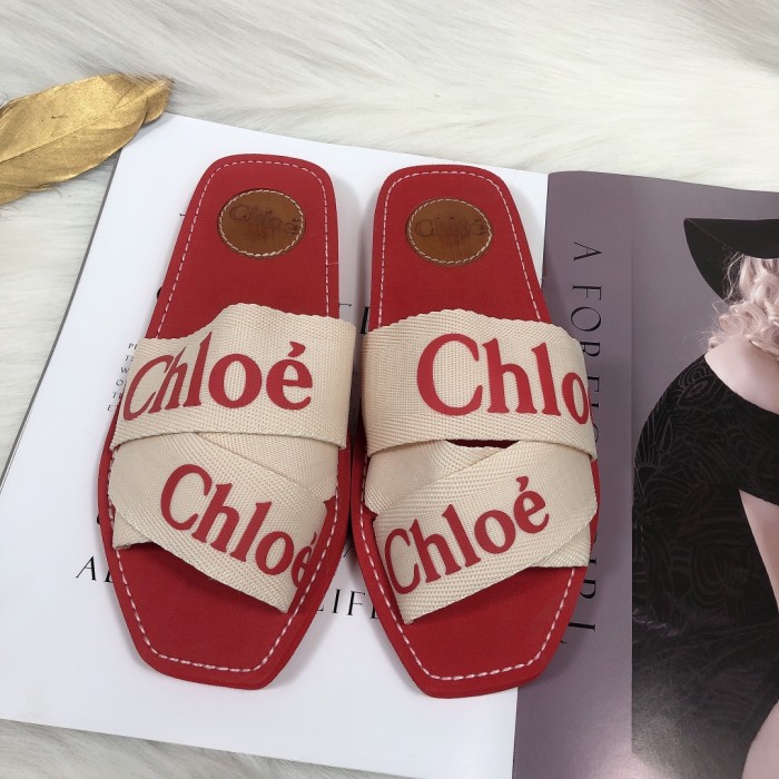 Chloe Womens Shoes Mule Slides Sandals Slippers Luxury Brand with Original Box Summer Design