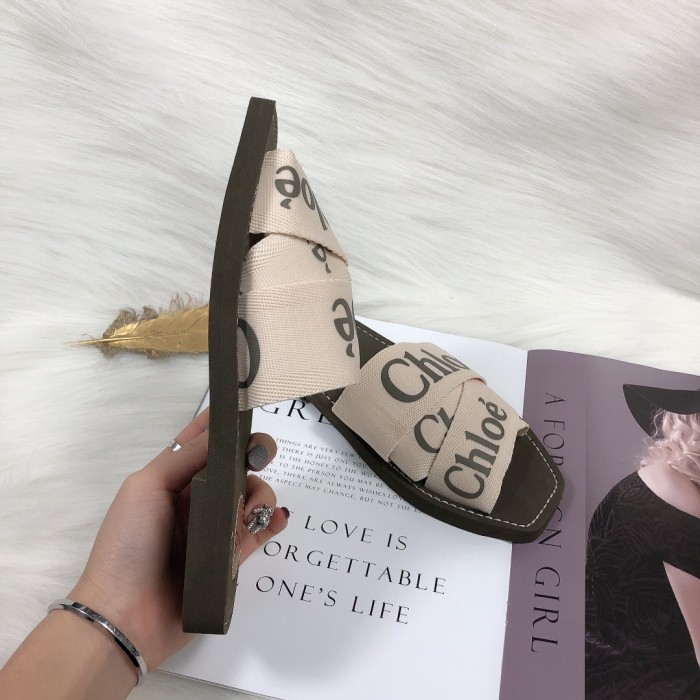 Chloe Womens Shoes Mule Slides Sandals Slippers Luxury Brand with Original Box Summer Design