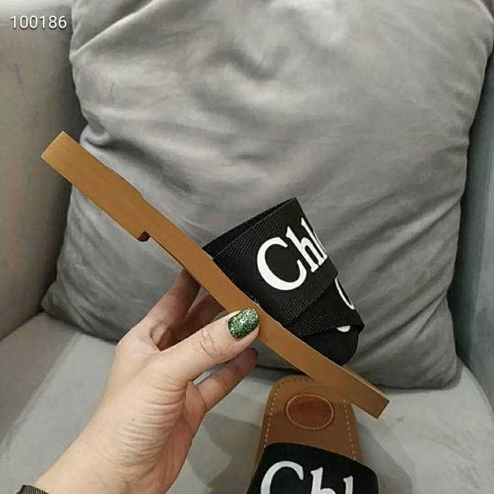 Chloe Womens Shoes Mule Slides Sandals Slippers Luxury Brand with Original Box Summer Design