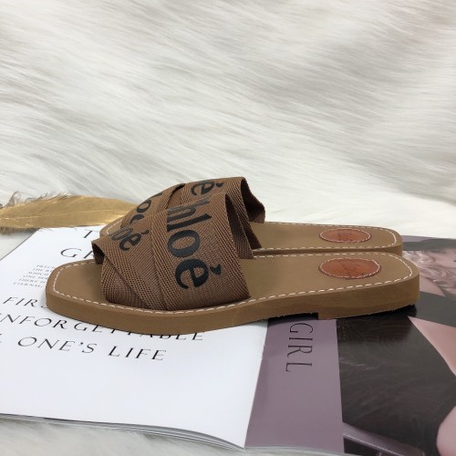 Chloe Womens Shoes Mule Slides Sandals Slippers Luxury Brand with Original Box Summer Design