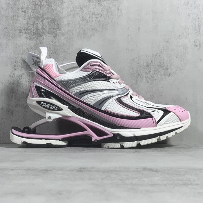 Balenciaga Mens Shoes Breathable Design Sneakers Luxury Brand MEN'S X-PANDER SNEAKER IN Pink/GREY/BLACK 653871W2RA37012