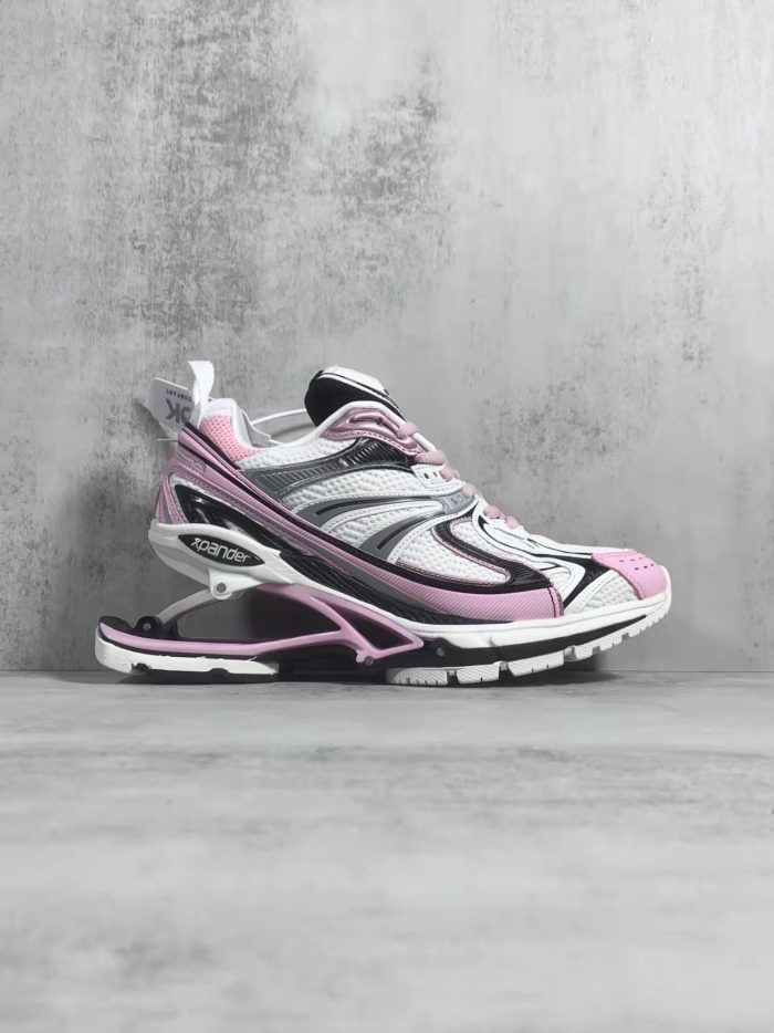 Balenciaga Mens Shoes Breathable Design Sneakers Luxury Brand MEN'S X-PANDER SNEAKER IN Pink/GREY/BLACK 653871W2RA37012
