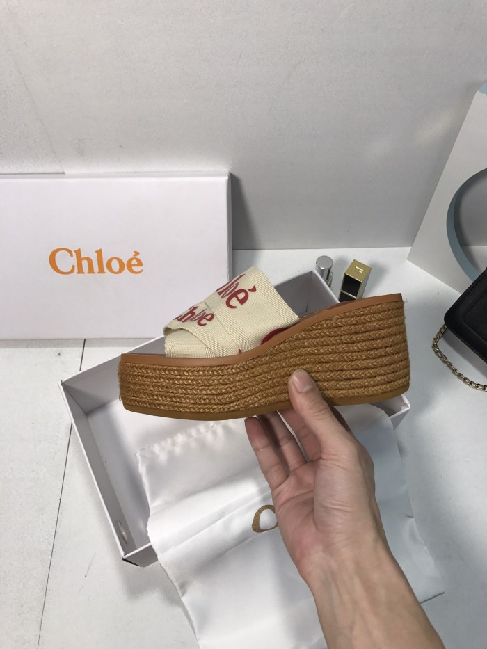 Chloe Womens Shoes Mule Slides Sandals Slippers Luxury Brand with Original Box Summer Design