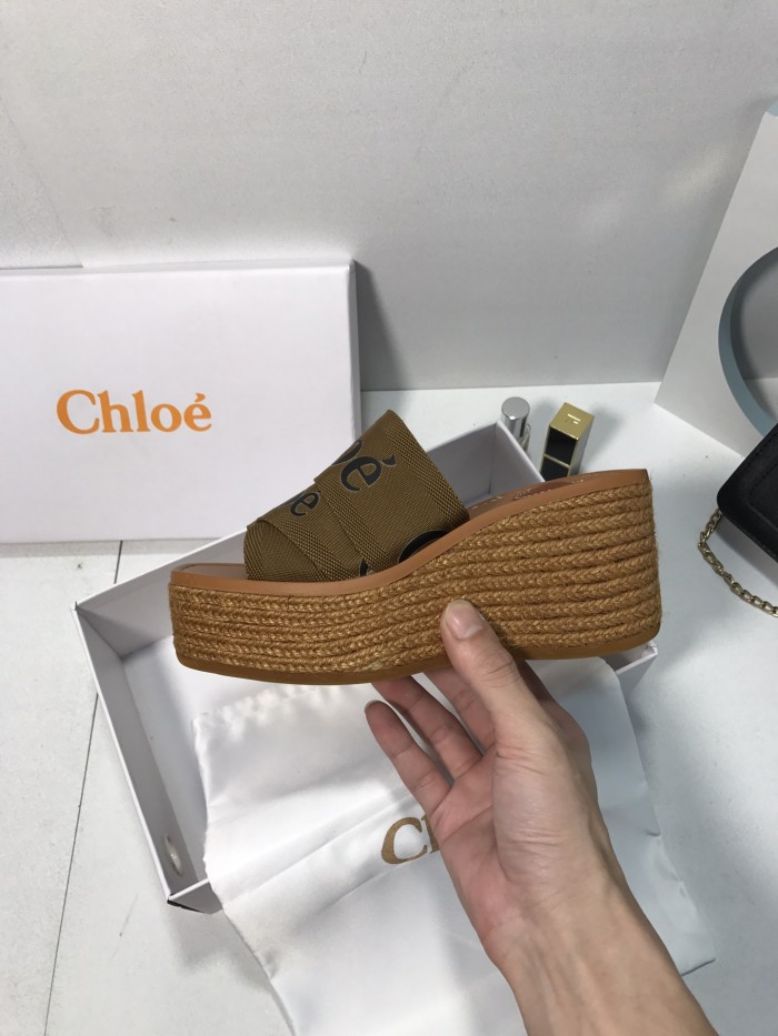 Chloe Womens Shoes Mule Slides Sandals Slippers Luxury Brand with Original Box Summer Design