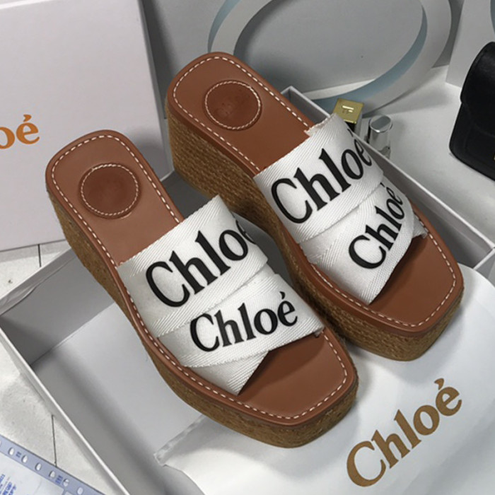 Chloe Womens Shoes Mule Slides Sandals Slippers Luxury Brand with Original Box Summer Design