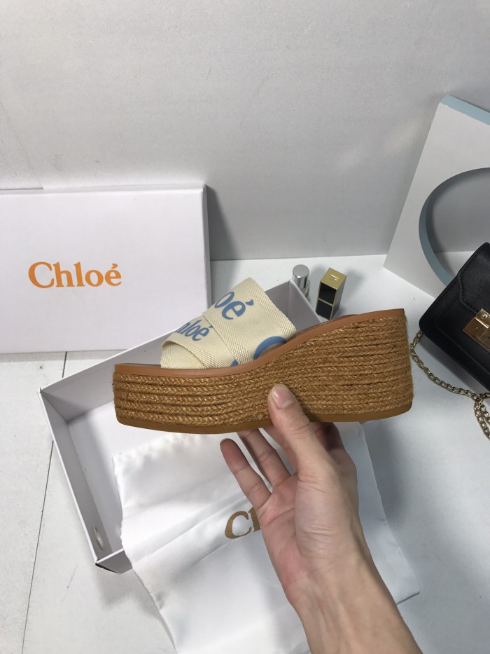 Chloe Womens Shoes Mule Slides Sandals Slippers Luxury Brand with Original Box Summer Design