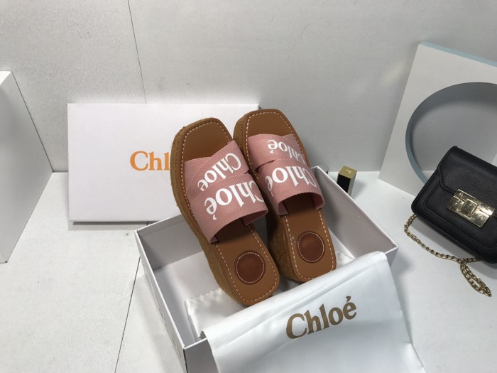 Chloe Womens Shoes Mule Slides Sandals Slippers Luxury Brand with Original Box Summer Design