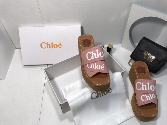 Chloe Womens Shoes Mule Slides Sandals Slippers Luxury Brand with Original Box Summer Design