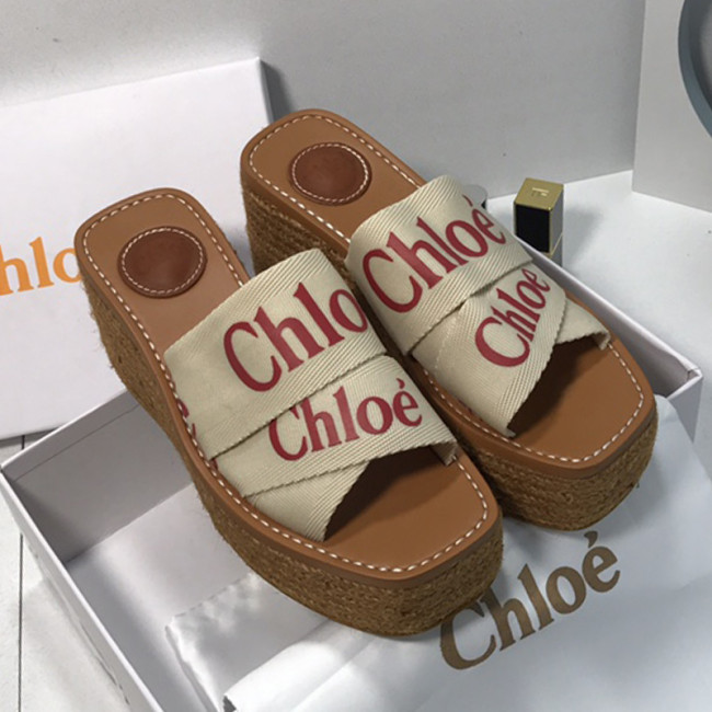 Chloe Womens Shoes Mule Slides Sandals Slippers Luxury Brand with Original Box Summer Design