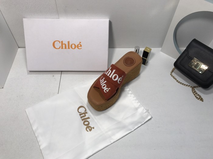 Chloe Womens Shoes Mule Slides Sandals Slippers Luxury Brand with Original Box Summer Design