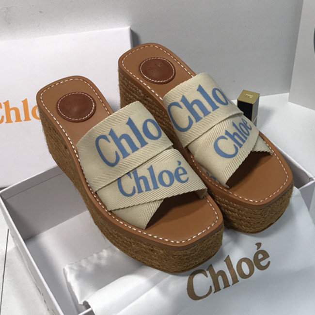 Chloe Womens Shoes Mule Slides Sandals Slippers Luxury Brand with Original Box Summer Design