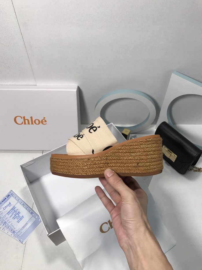 Chloe Womens Shoes Mule Slides Sandals Slippers Luxury Brand with Original Box Summer Design