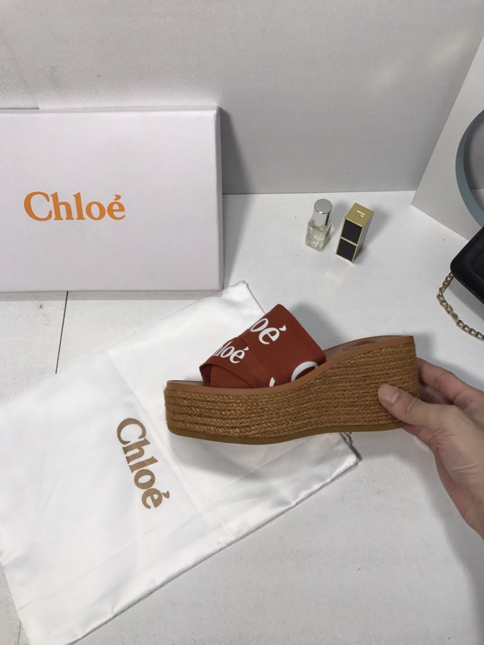 Chloe Womens Shoes Mule Slides Sandals Slippers Luxury Brand with Original Box Summer Design