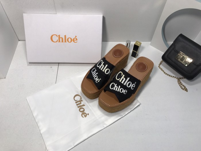 Chloe Womens Shoes Mule Slides Sandals Slippers Luxury Brand with Original Box Summer Design