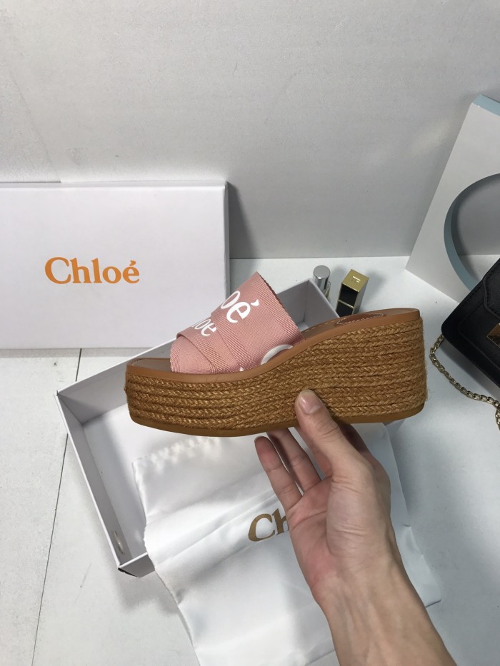 Chloe Womens Shoes Mule Slides Sandals Slippers Luxury Brand with Original Box Summer Design