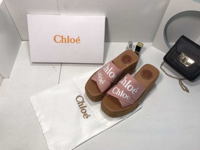 Chloe Womens Shoes Mule Slides Sandals Slippers Luxury Brand with Original Box Summer Design