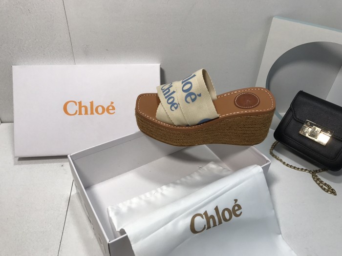Chloe Womens Shoes Mule Slides Sandals Slippers Luxury Brand with Original Box Summer Design