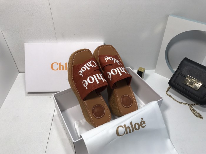 Chloe Womens Shoes Mule Slides Sandals Slippers Luxury Brand with Original Box Summer Design