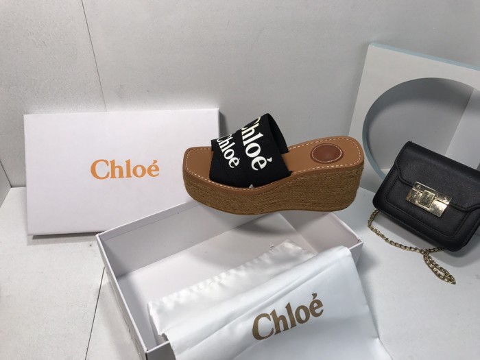 Chloe Womens Shoes Mule Slides Sandals Slippers Luxury Brand with Original Box Summer Design