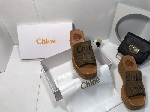 Chloe Womens Shoes Mule Slides Sandals Slippers Luxury Brand with Original Box Summer Design
