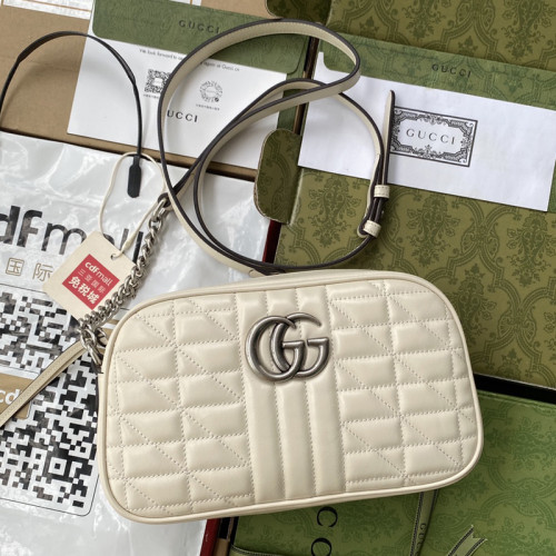 Gucci Womens Bags GG Marmont small matelassé shoulder bag Luxury Brand with Original Box 447632 UM8BN 9022