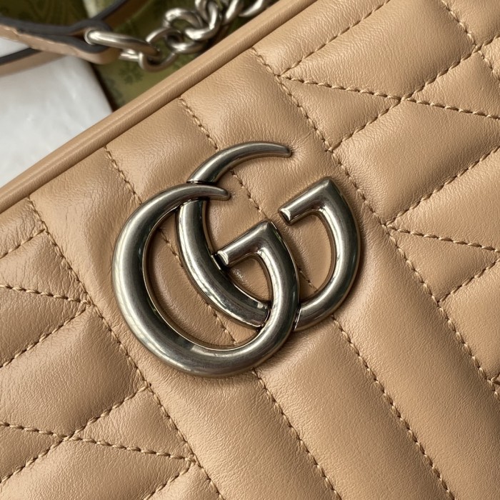 Gucci Womens Bags GG Marmont small matelassé shoulder bag Luxury Brand with Original Box 447632 UM8BN 2754