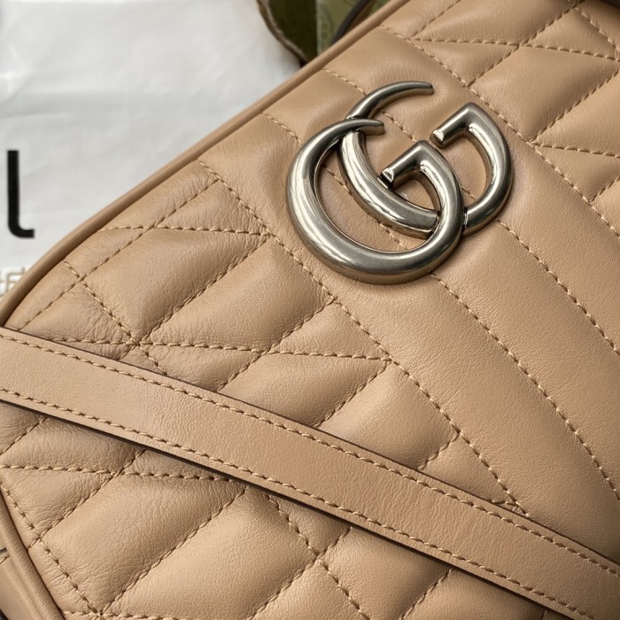 Gucci Womens Bags GG Marmont small matelassé shoulder bag Luxury Brand with Original Box 447632 UM8BN 2754