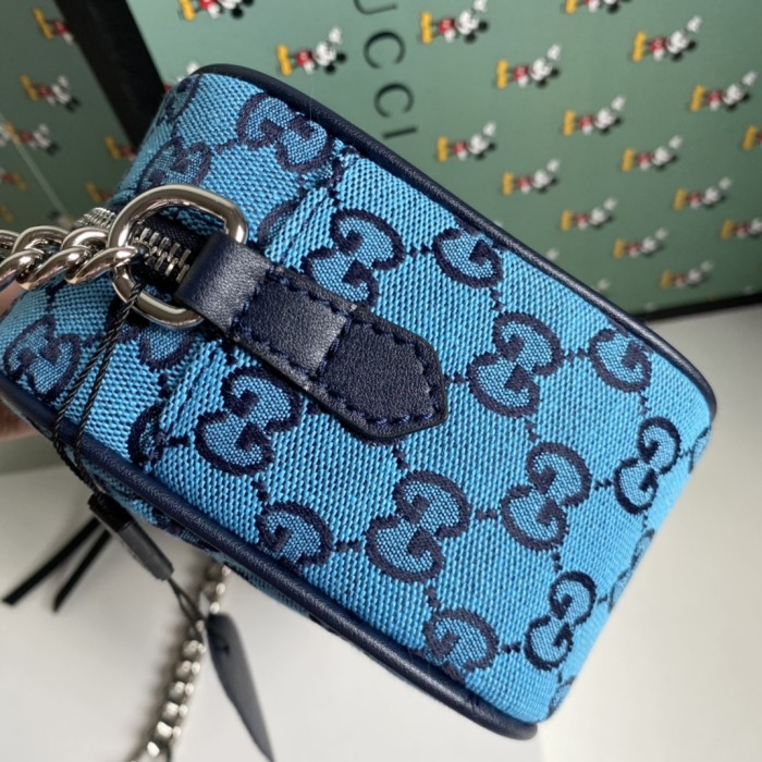 Gucci Womens Bags GG Marmont small matelassé shoulder bag Luxury Brand with Original Box 447632 DTD1T 1000
